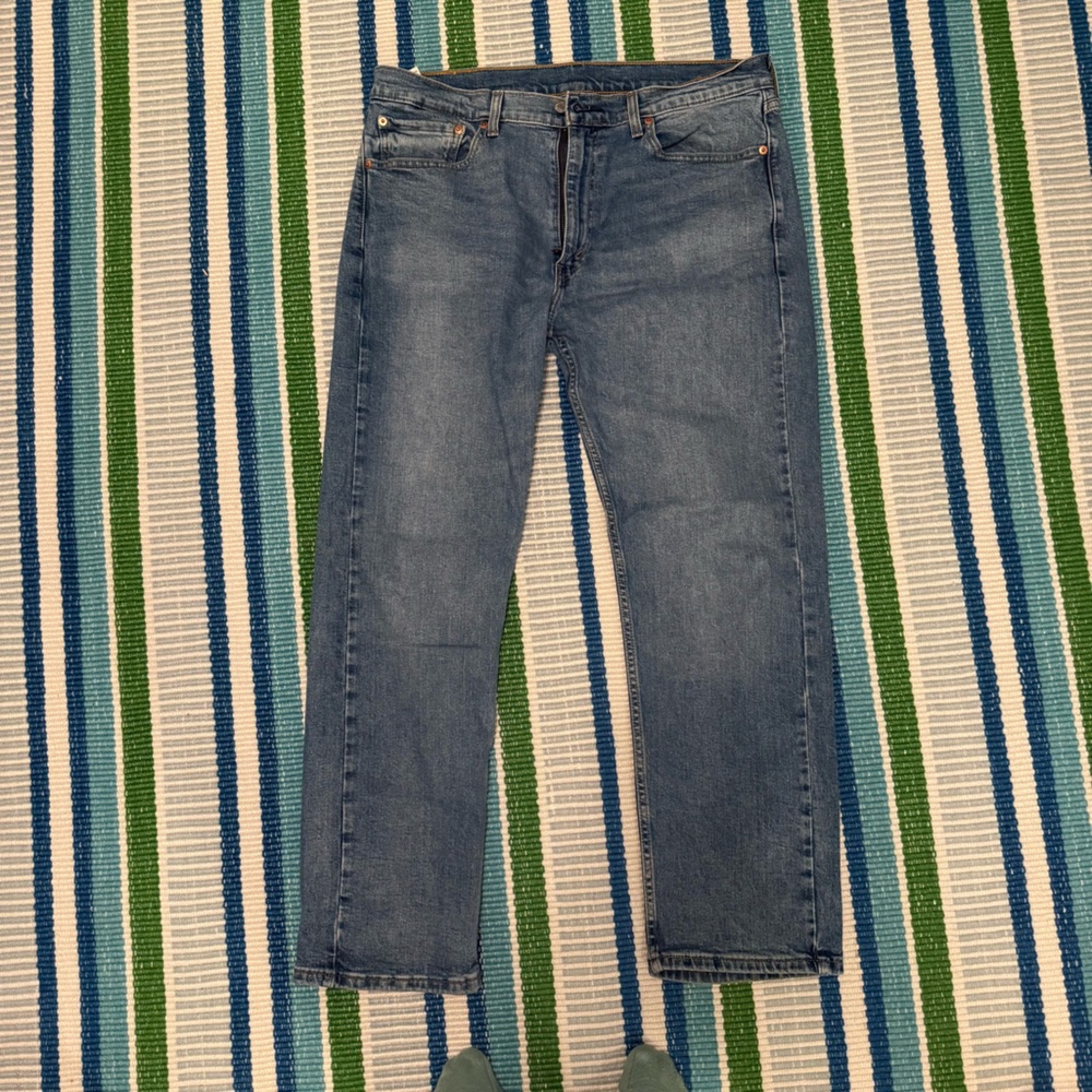 Levi's Men's 505 Blue Jeans 36 x 30 - Picture 3 of 4
